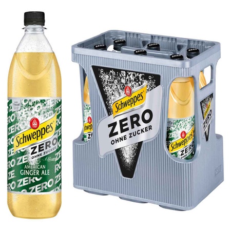 Schweppes Ginger Ale Zero 6x1,0l PET