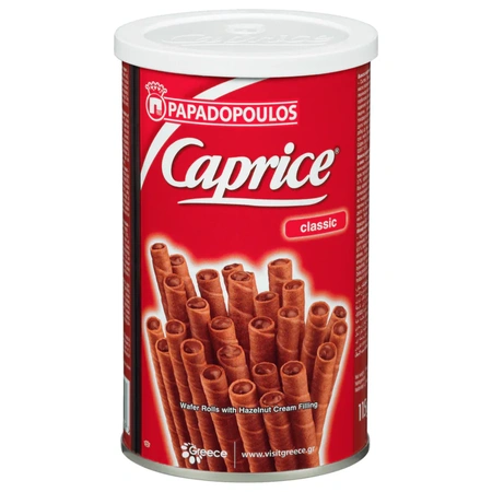 Caprice Classic Waffelröllchen Schoko 115g