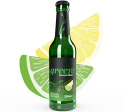 green lemon lime 24x0,33l Glas