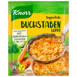 Knorr Suppenliebe Buchstaben Suppe 3 Teller