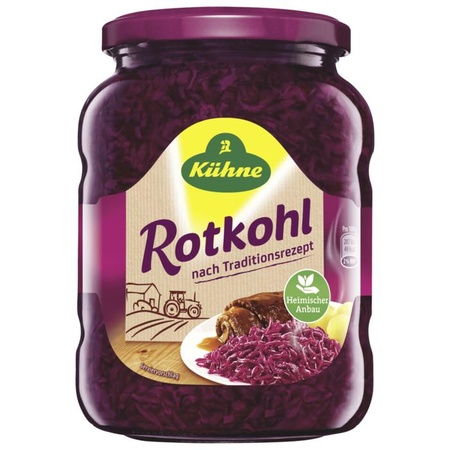 Kühne Rotkohl nach Traditionsrezept 650g (küchenfertiger Rotkohl nach Traditionsrezept)