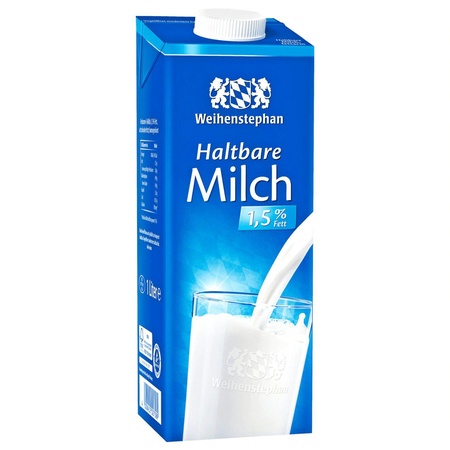 Weihenstephan Haltbare Alpenmilch 1,5% 1l