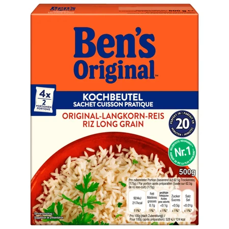 Uncle Ben's Spitzen-Langkorn-Reis im Beutel 20 Minuten 4x125g