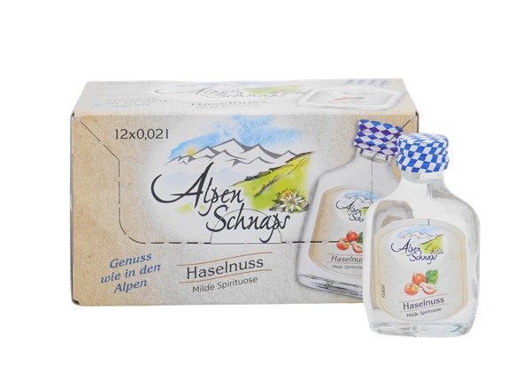 Alpenschnaps HaselNuss 12x0,02l
