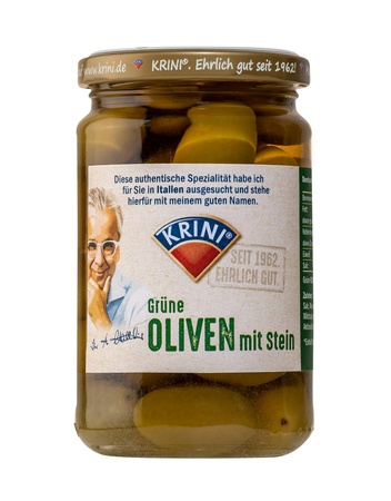 Krini Grüne Oliven mit Stein 314ml