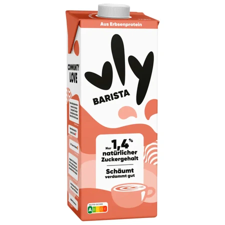 vly Milchalternative Barista aus Erbsenprotein 1l