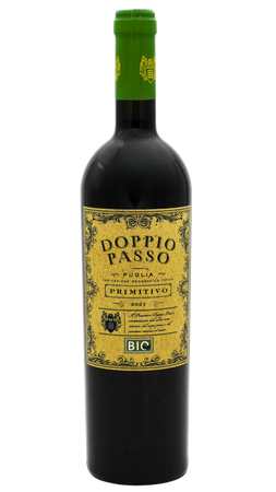 Doppio Passo Rotwein Bio Primitivo 0,75l (Italien Rotwein halbtrocken)