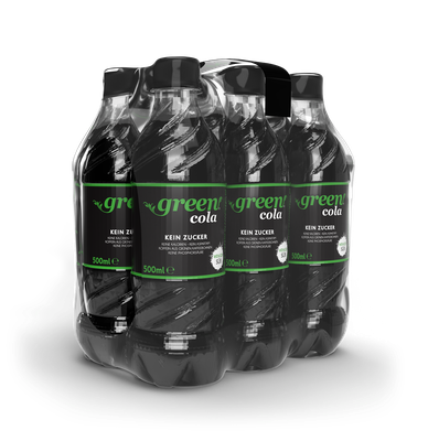 green cola  6x0,5l PEW Shrink * 0 Zucker , nur 2 Kalorien pro Flasche