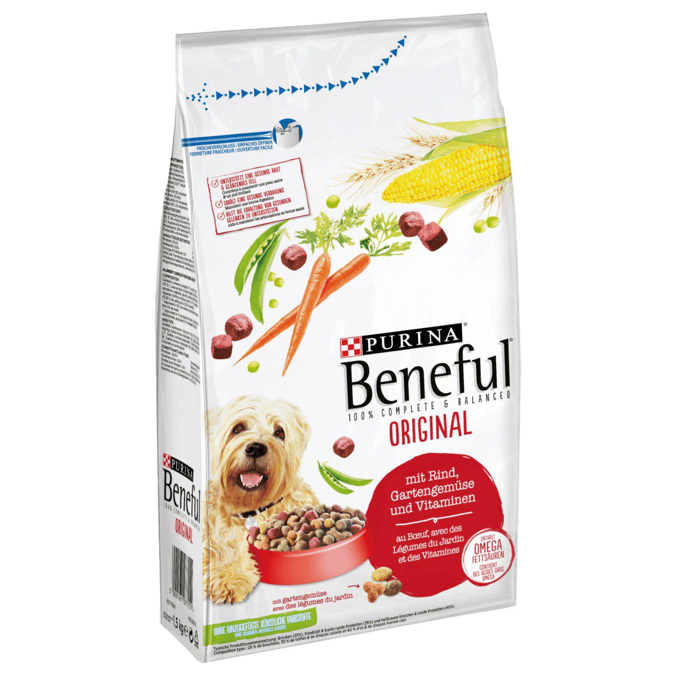 Purina Beneful Original Rind & Gemse 1,5kg